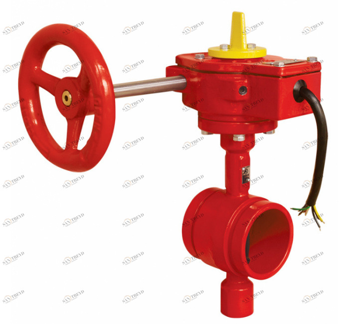 GENEBRE 2114d 14 Концы с пазами Дроссельная заслонка с коробкой передач и концевым выключателем 
