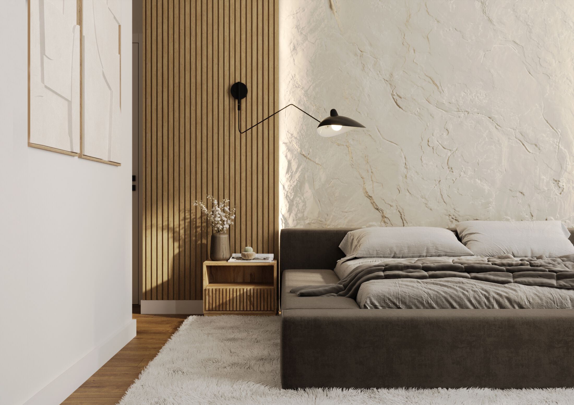 Трехмерная декоративная гипсовая панель WallDeco ROCK ARCH-00041803 - Вид №2