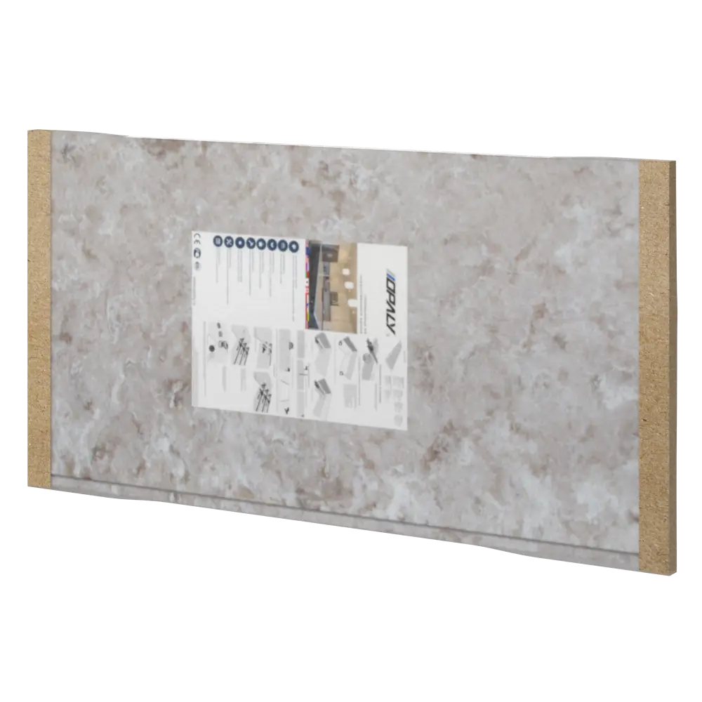 Столешница Раффиа 120x60x2 см искусственный камень цвет бежевый 83729637 STLM-2041119 Santreyd - Вид №7