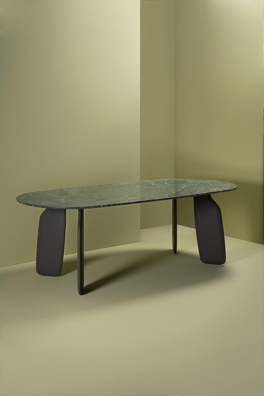 DANTE - Goods And Bads Овальный обеденный стол из мрамора Bavaresk sun-id-1369421 - Вид №1