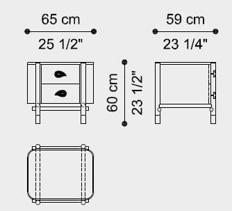 Деревянная тумбочка с ящиками ETRO Home Interiors Woodstock ARCH-00072052 - Вид №5