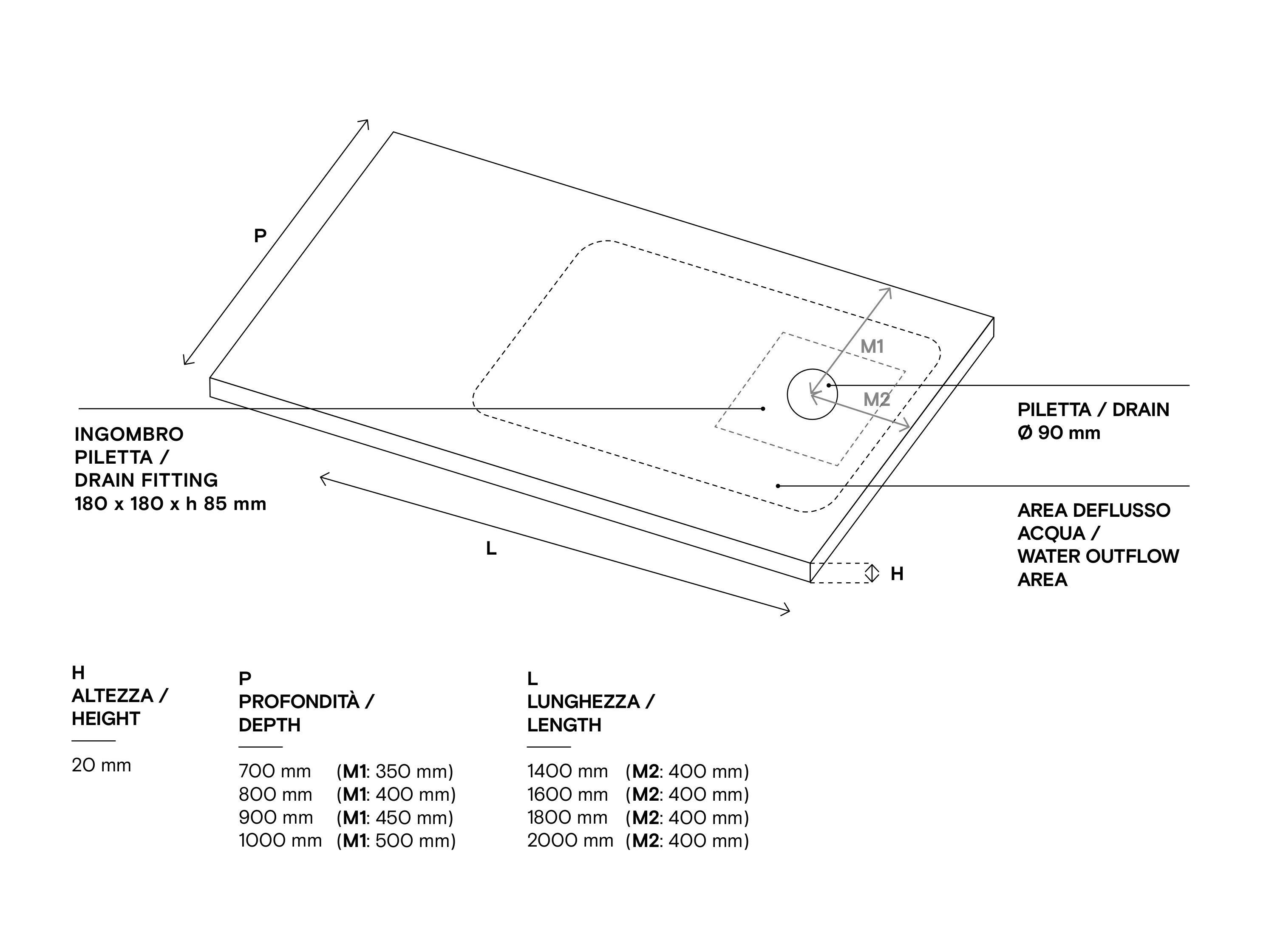 Поддон для душа с твердой поверхностью Domus Falerii Domuspa ARCH-00056558 - Вид №9