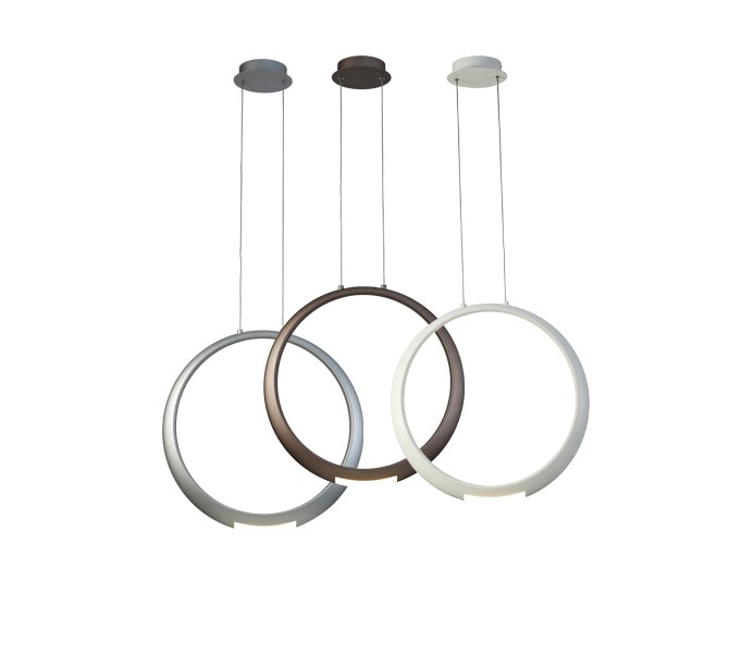 066531 Подвесной светильник серебряный Mantra Ring - Вид №6