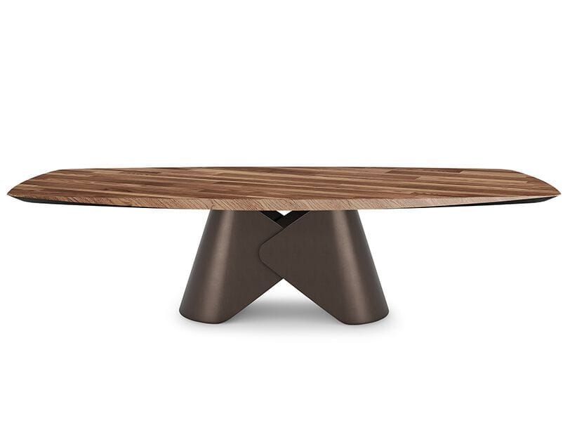 Стальной и деревянный бочковый стол Cattelan italia SCOTT WOOD ARCH-00055851 - Вид №1