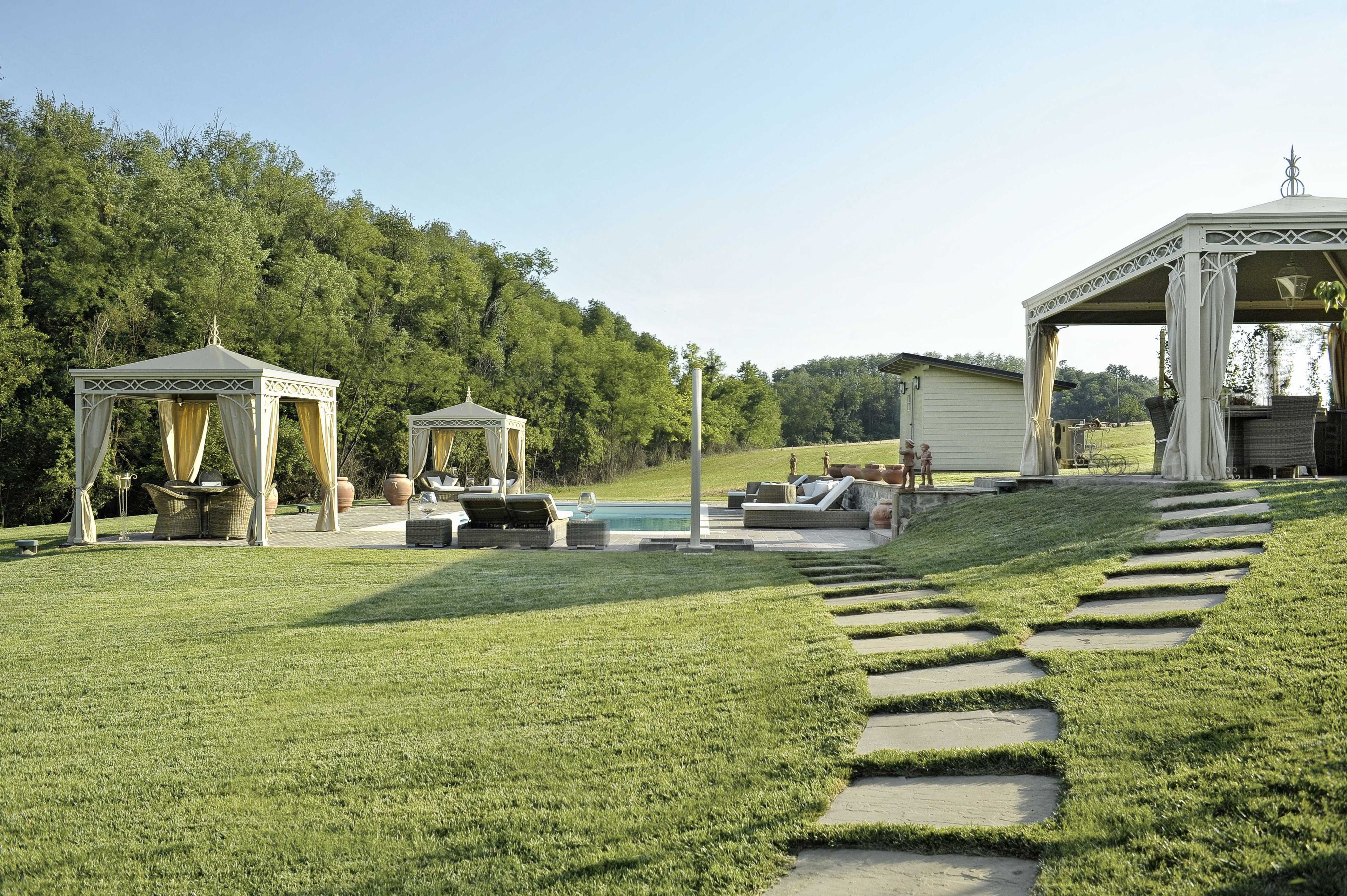 Отдельно стоящие беседки с сертифицированной крышкой из ПВХ L'Officina by Adami S4 ARCH-00094398 - Вид №6