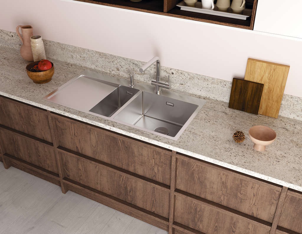 Кухонная мойка Akisame 100-2 IN-L OMOIKIRI 4973544 - Вид №1