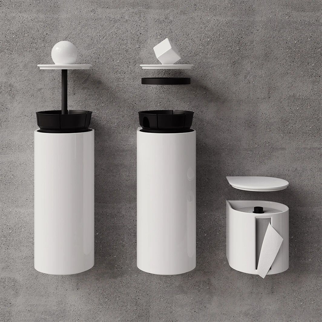 Держатель для туалетной бумаги, туалетная щетка и мусорное ведро Trone Trium ARCH-00051330 - Вид №1