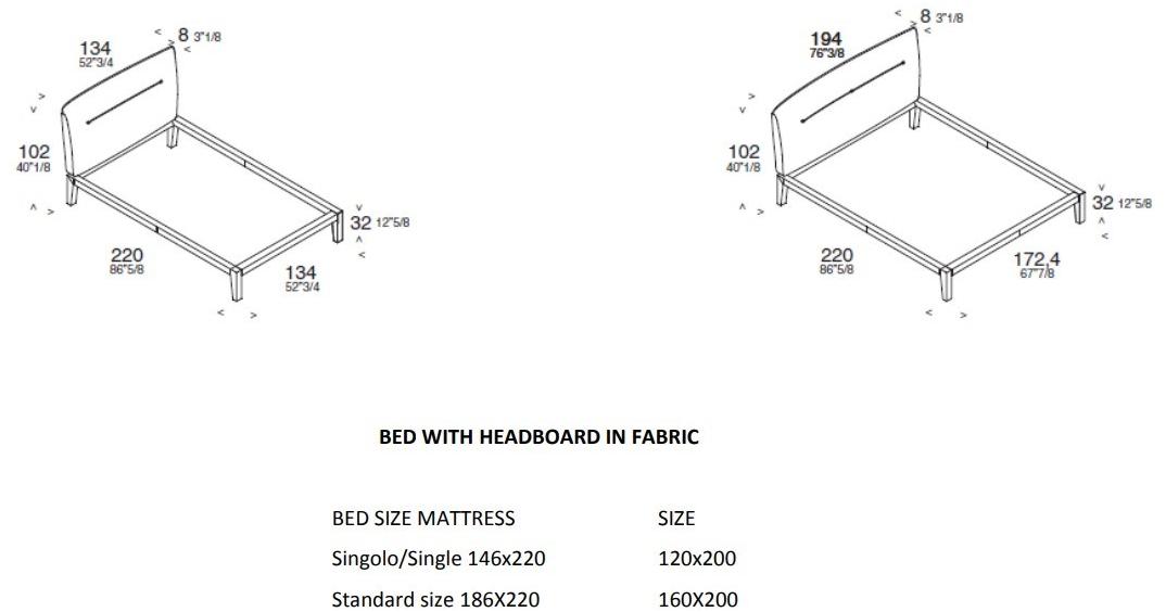 ESTEL GROUP Двуспальная кровать с мягким изголовьем sun-id-1410543 - Вид №1