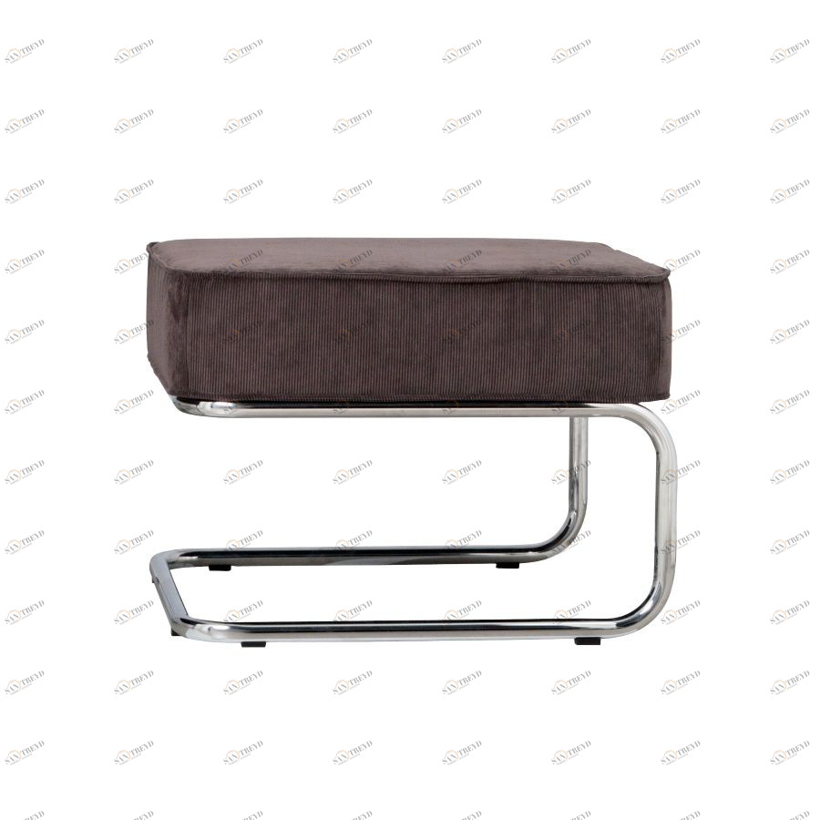 Пуф для ног Lounge Ridge Rib серая Zuiver 3300002