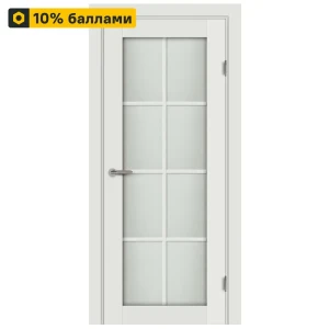 Межкомнатная дверь МАРИО РИОЛИ Пьемонт 60×200 см с декоративным стеклом 87548455