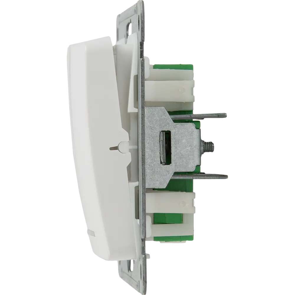 Выключатель встраиваемый Hegel Мастер 2 клавиши с индикатором цвет белый STLM-2057496 - Вид №3