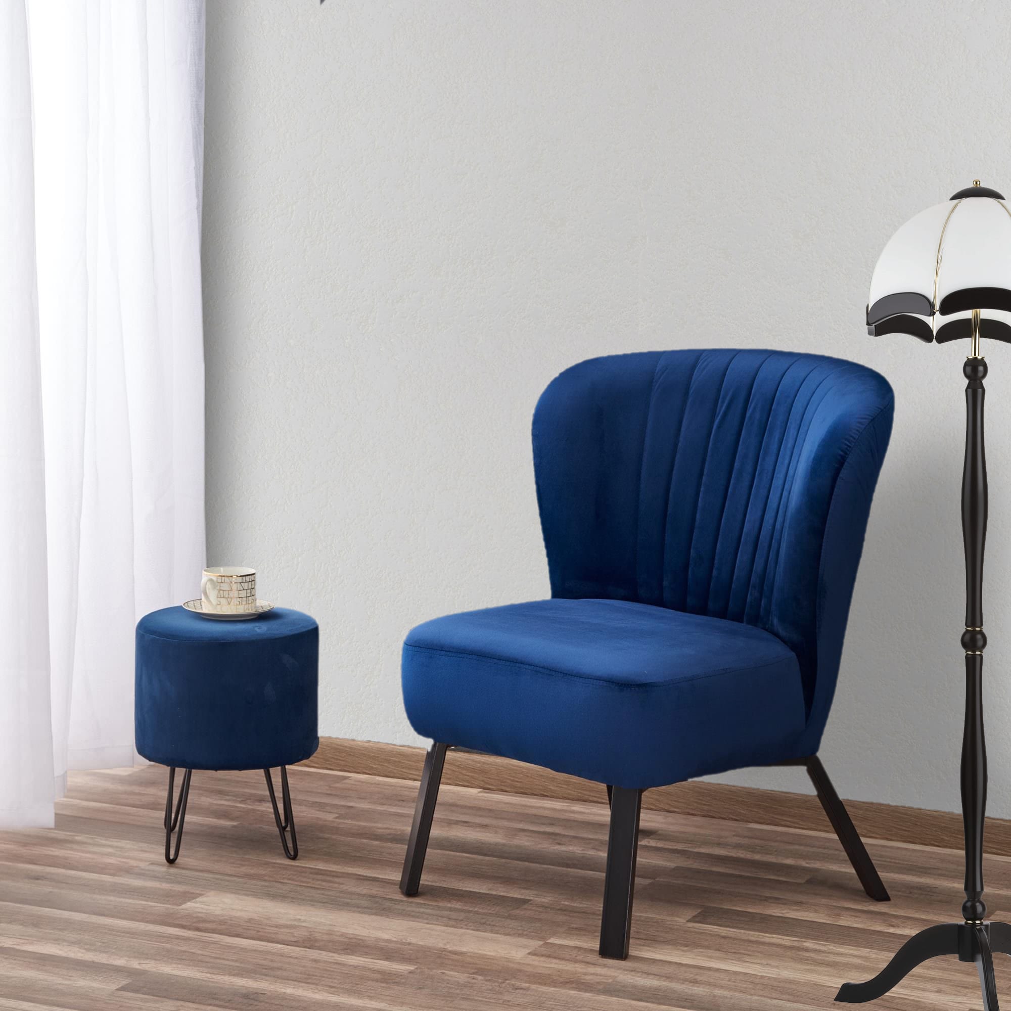 82938366 Обои виниловые синие 0.53 м 350 11 Фактура Santreyd - Вид №2