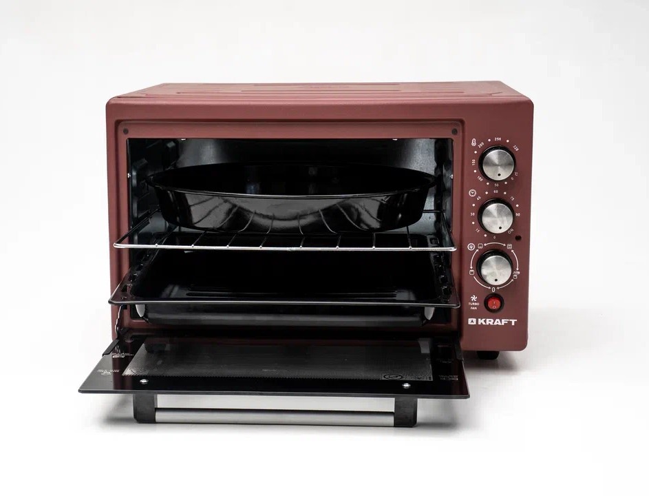 8108445 Мини-печь Kraft KF-MO 3804 KR красный STDN-0031814 - Вид №4