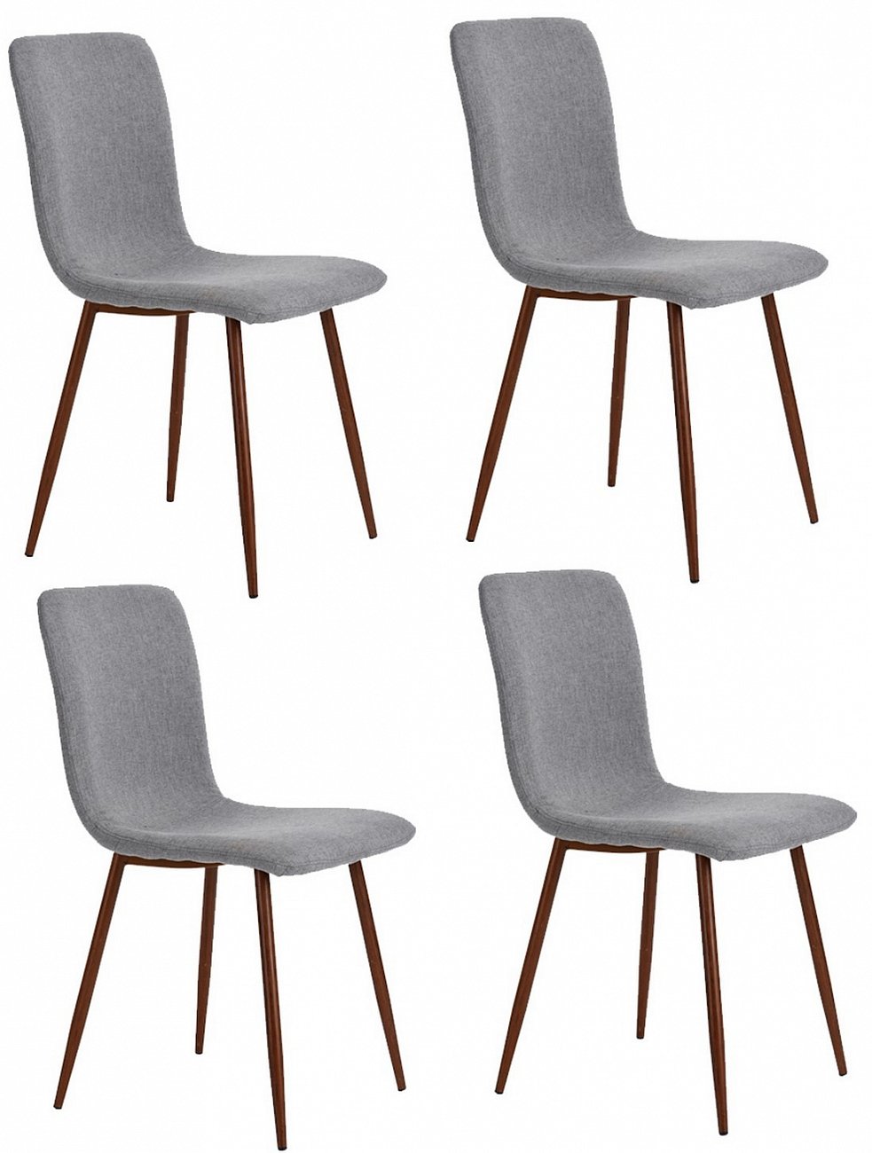 Стул со спинкой серый "Скарджил" STOOL GROUP ДИЗАЙНЕРСКИЕ, ИНТЕРЬЕРНЫЕ 00-3946188 Серый  - Вид №5