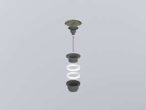 PIL01CM--BP Универсальный донный Cemento click/clack с керамической крышкой cielo Запасные части и аксессуары