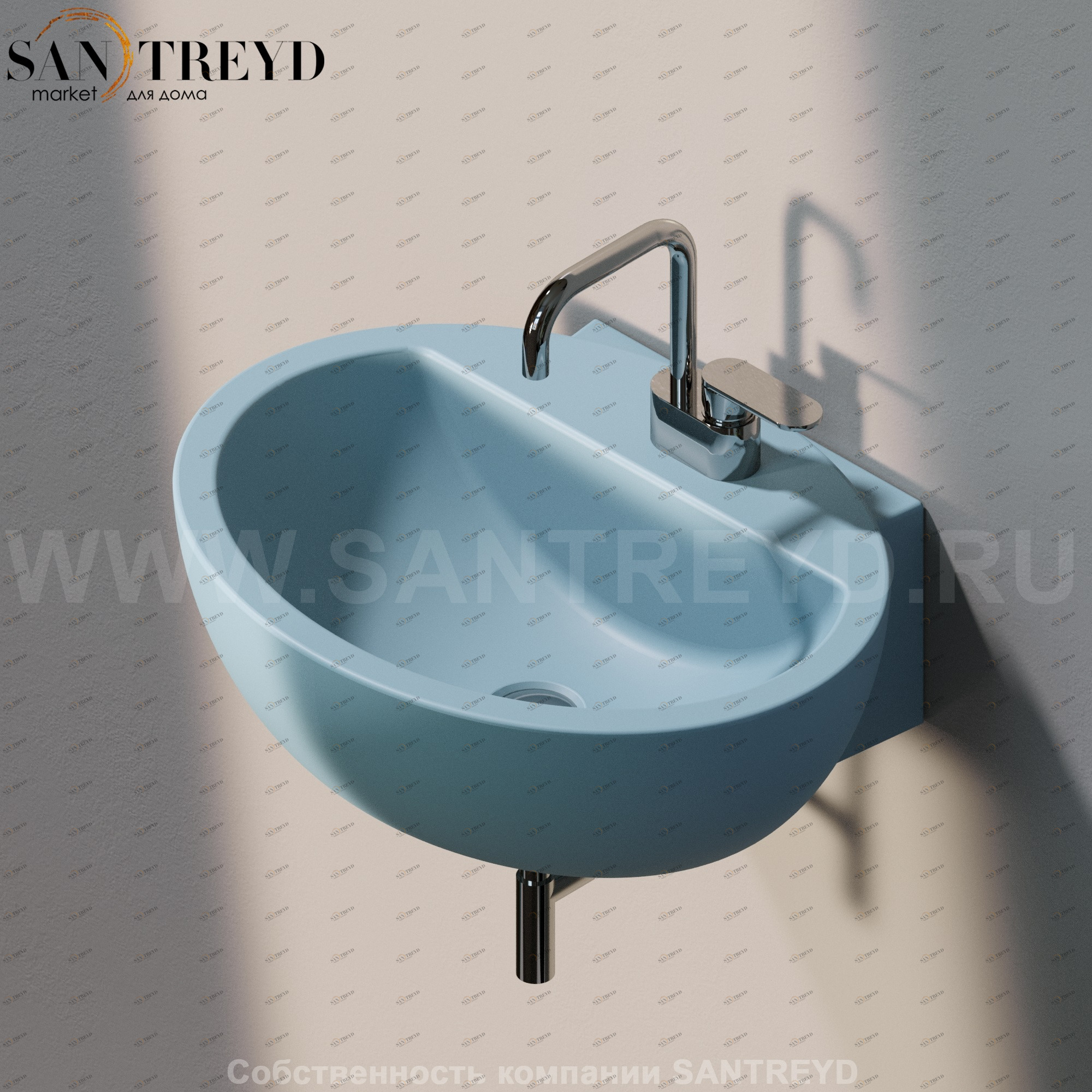 DP4815014 Подвесная раковина настенная овальная Ceramica Flaminia Dip