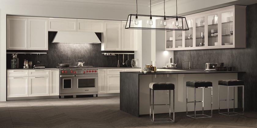 Composit Лакированная встроенная кухня с ручками sun-id-1439445 - Вид №4