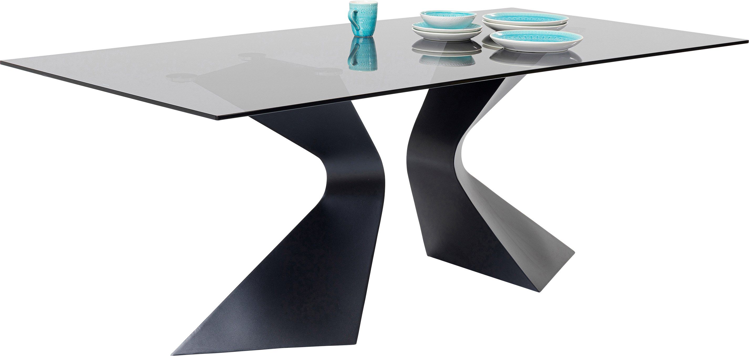 Прямоугольный стол из стали и стекла KARE Design Gloria ARCH-00144809 - Вид №2