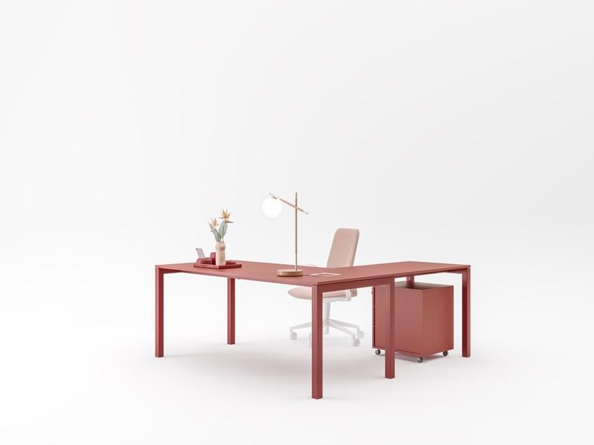 PROF Рабочий стол из дерева с системой управления кабелями Dieci sun-id-1393200 - Вид №9