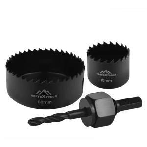 Набор коронок по дереву Vertextools 2526-35-68, 3 шт.