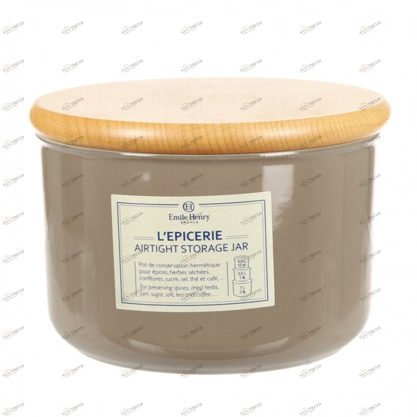 Банка для хранения сыпучих продуктов мускат 1 л EMILE HENRY  00-3951684 Коричневый 