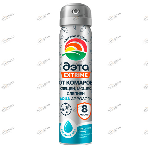 ДЭТА AQUA EXTRIME аэрозоль от комаров,клещей,мошек,слепней 75 мл Santreyd 6698