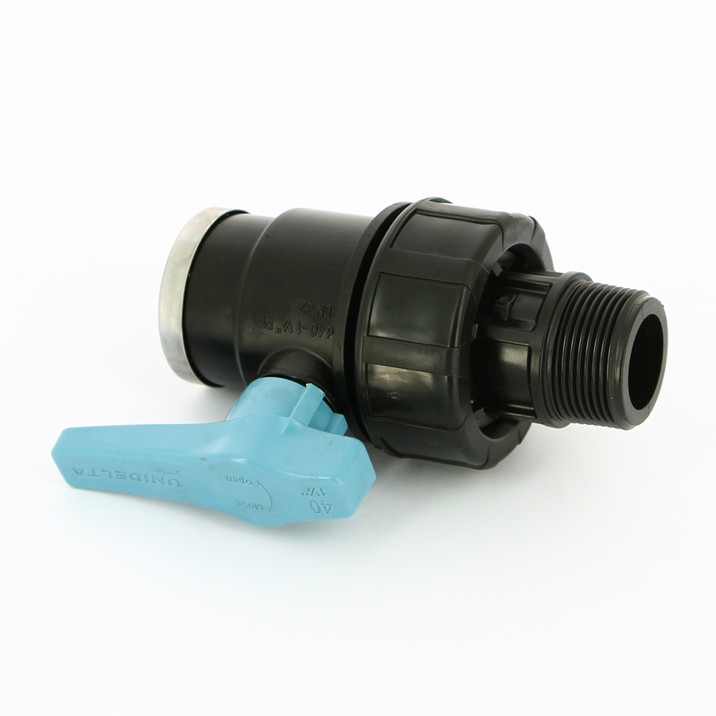 Кран НВ Unidelta 1"1/4 для труб ПНД полипропилен PP-B 1075005005001 - Вид №3