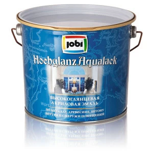 Эмаль Jobi Hochglanzaqualack (ХохгланцАквалак) 0,9л белая "БАЗА A"