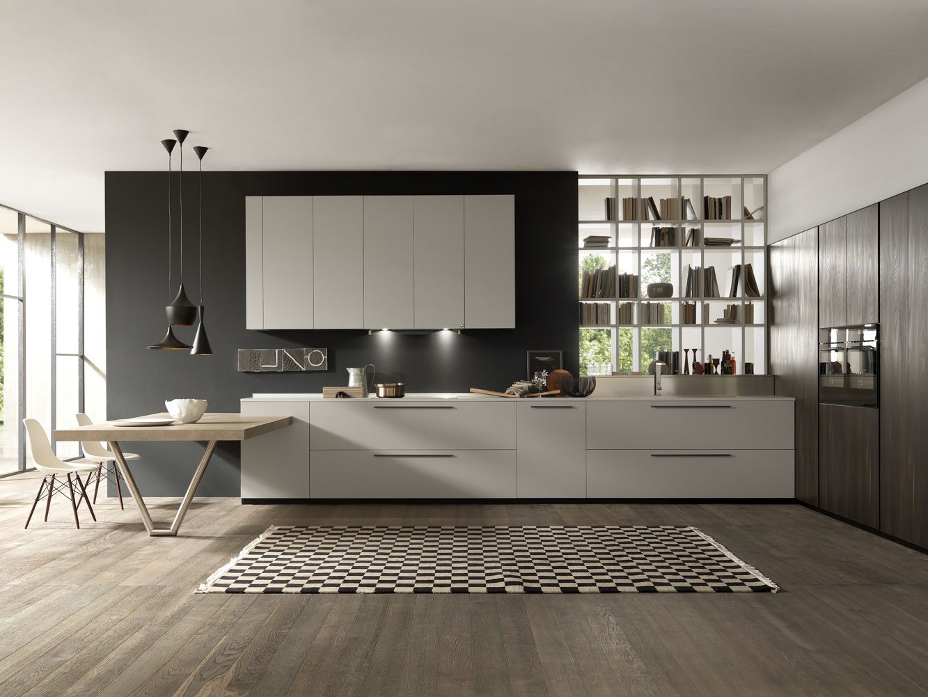 Встроенная ламинированная кухня с полуостровом Floritelli Cucine ARCH-00134325
