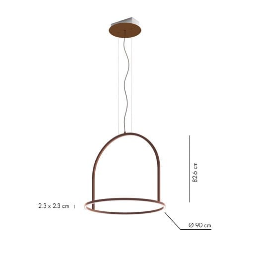 Металлический светодиодный подвесной светильник AXOLIGHT U-Light ARCH-00119727 - Вид №14