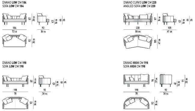 Minotti Диван из ткани Torii sun-id-1376226 - Вид №4