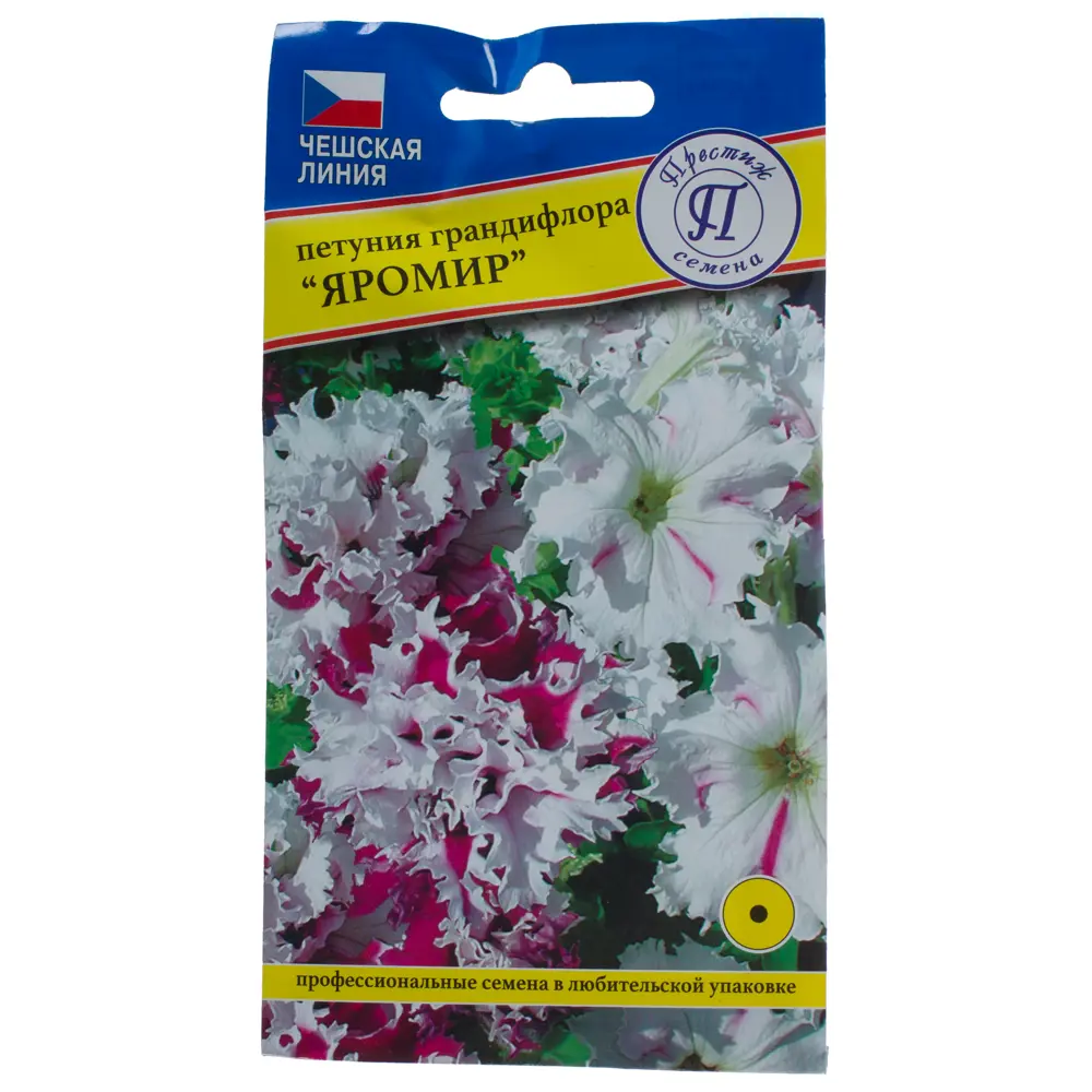 Семена цветов Петуния грандифлора Яромир бело-фиолетовая Престиж семена STLM-2181964