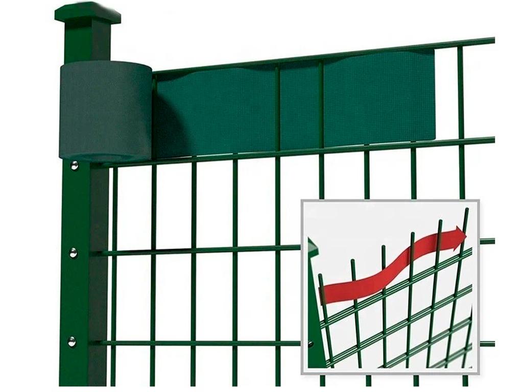 Заборная лента коричневая 48 мм ГеоПластБорд GPBST-175 - Вид №2