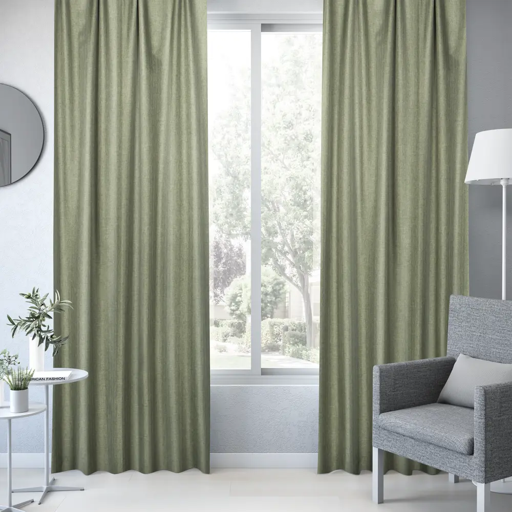 Штора на ленте блэкаут Inspire Trebol 160x280 см цвет зеленый 88311177 STLM-2047429  - Вид №5