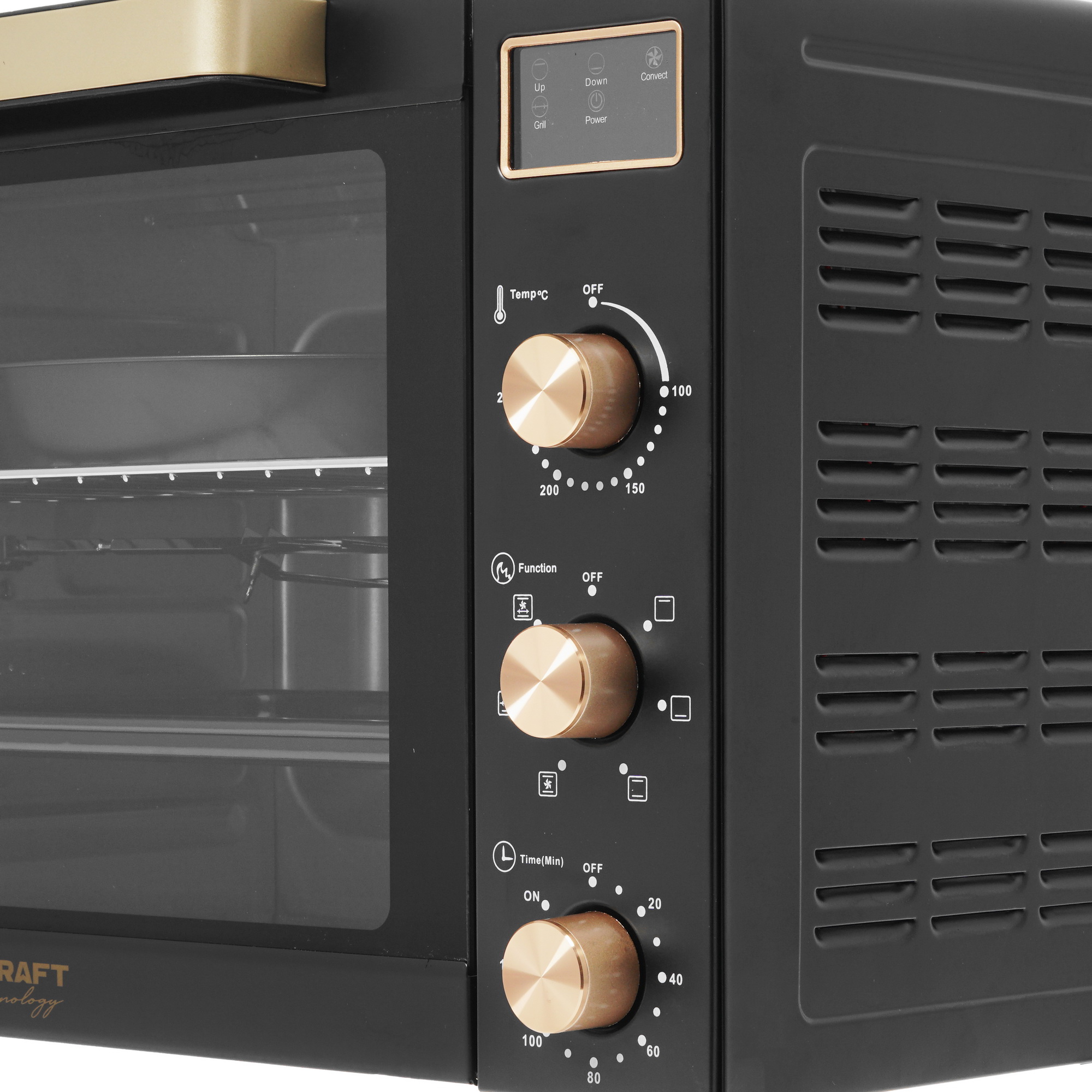 8199699 Мини-печь Kraft Technology TCH-MO 6012 RKDGLB черный STDN-0107629  - Вид №3