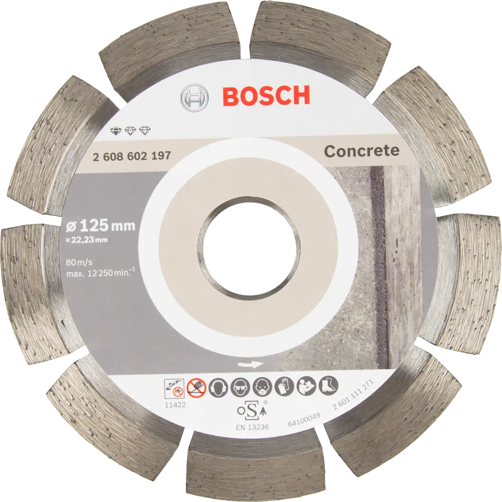 Диск алмазный по бетону Bosch Standard for Concret 2608602197 сегментный 125x22.2x2 мм 82136711 STLM-2062869 BOSCH PROFESSIONAL 