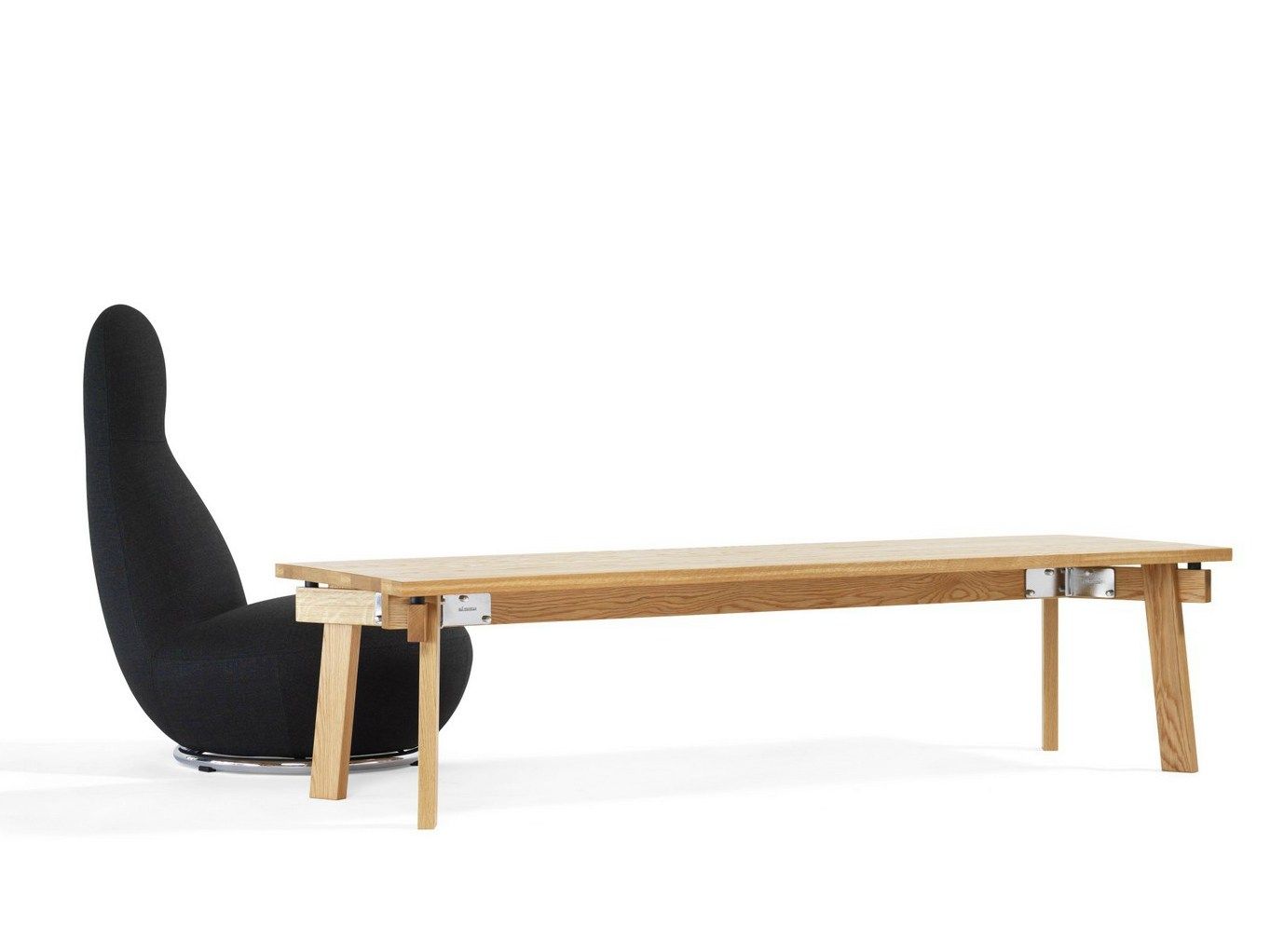 Деревянный прямоугольный низкий журнальный столик Bla Station Size ARCH-00073943