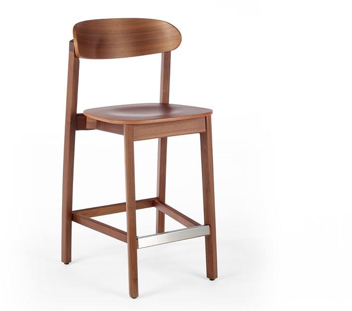 Wildspirit Высокий деревянный табурет с подставкой для ног Arch sun-id-1388173 - Вид №2