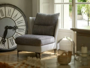 Borzalino Кресло из кожи и ткани