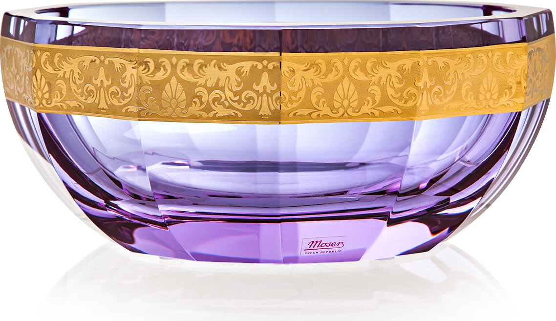 10602577 Moser Чаша 23см "Цветы" Хрусталь бессвинцовый 