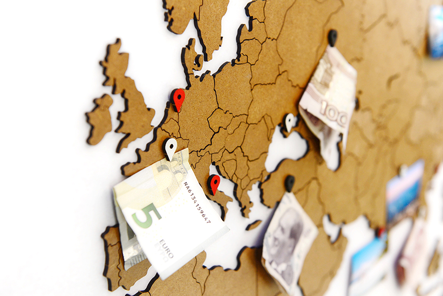 17-03 Пазл «карта мира» коричневая 150х90 см new Mimi  - Вид №3