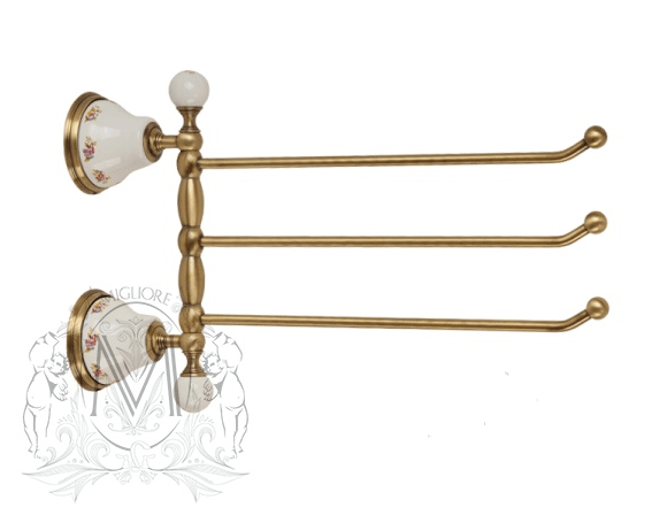 Полотенцедержатель тройной поворотный MIGLIORE Provance Ml.PRO-60.554.BR, цвет бронза  - Вид №2