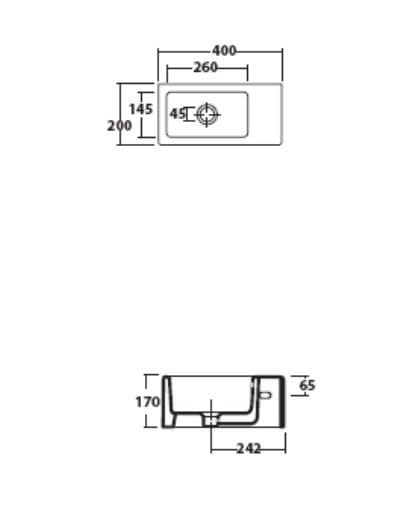 Керамическая прямоугольная раковина Galassia плюс дизайн ARCH-00149264 - Вид №3