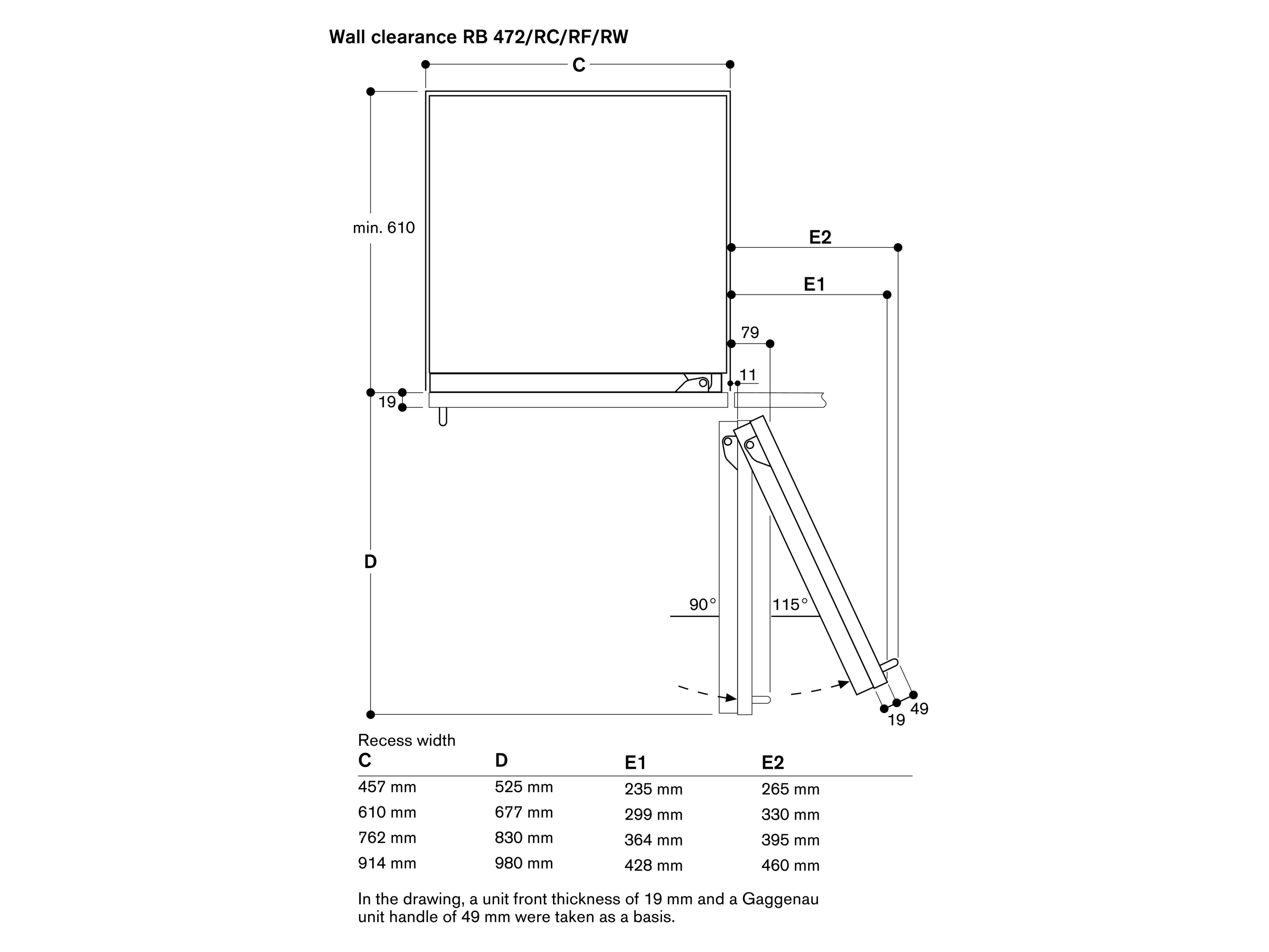 Вертикальный встраиваемый морозильник без мороза GAGGENAU серия 400 ARCH-00129516 - Вид №2