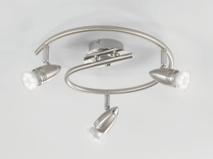 Хромированный металлический настенный светильник / потолочный светильник