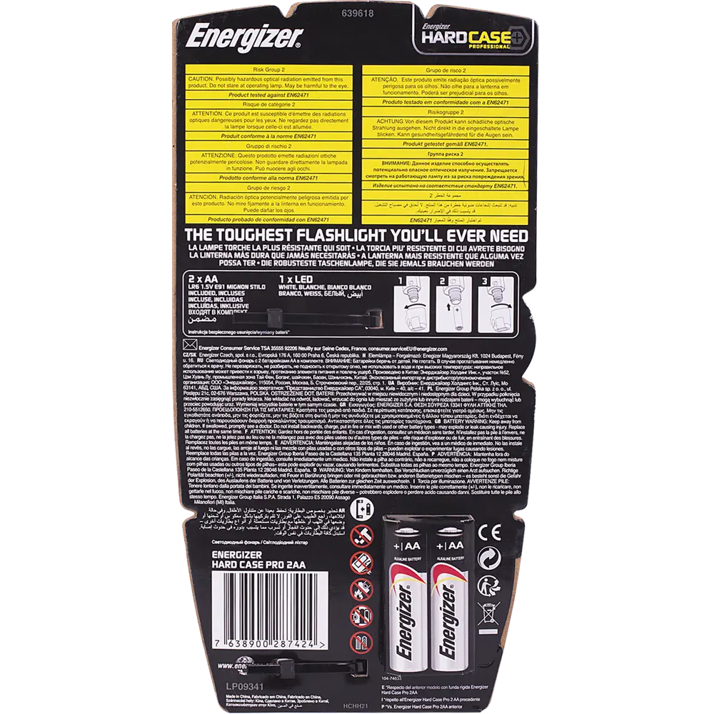 Фонарь LED Energizer HardCase Pro элементы питания 2xAA 17979155 STLM-2101055  - Вид №6