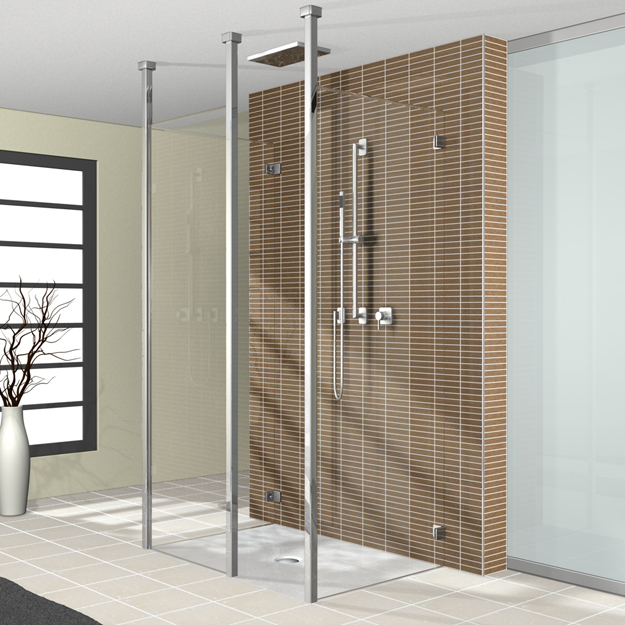 C2L4 Collection 2 Life Collection душевая с потолочной опорой стенка Duscholux 45650 - Вид №1