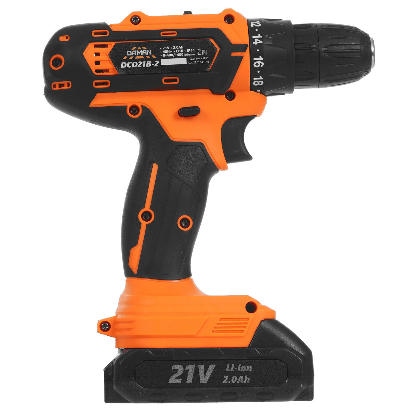 Дрель-шуруповерт DAMAN DCD21B-2 9230672 BRAIT STDN-0134176 - Вид №2