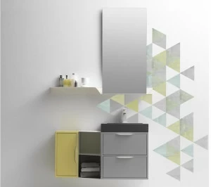 Karol Подвесной туалетный столик с ящиками, лакированный Mutevole