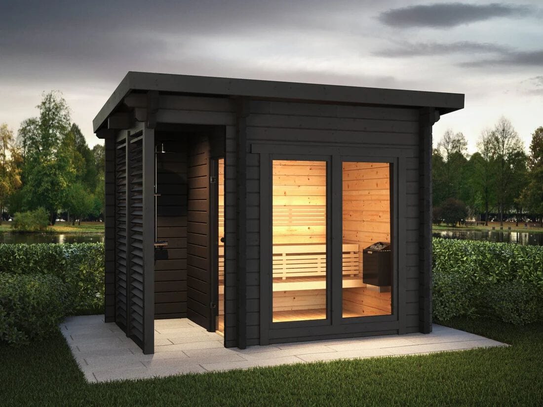 Деревянная сауна на открытом воздухе Saunamo Deluxe ARCH-00099955